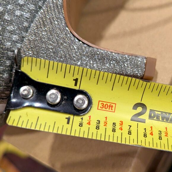 J. Renee Jivika Sandal Women’s 8.5M NWOT Glitter Mesh 2.25” Kitten Heel - Picture 9 of 10